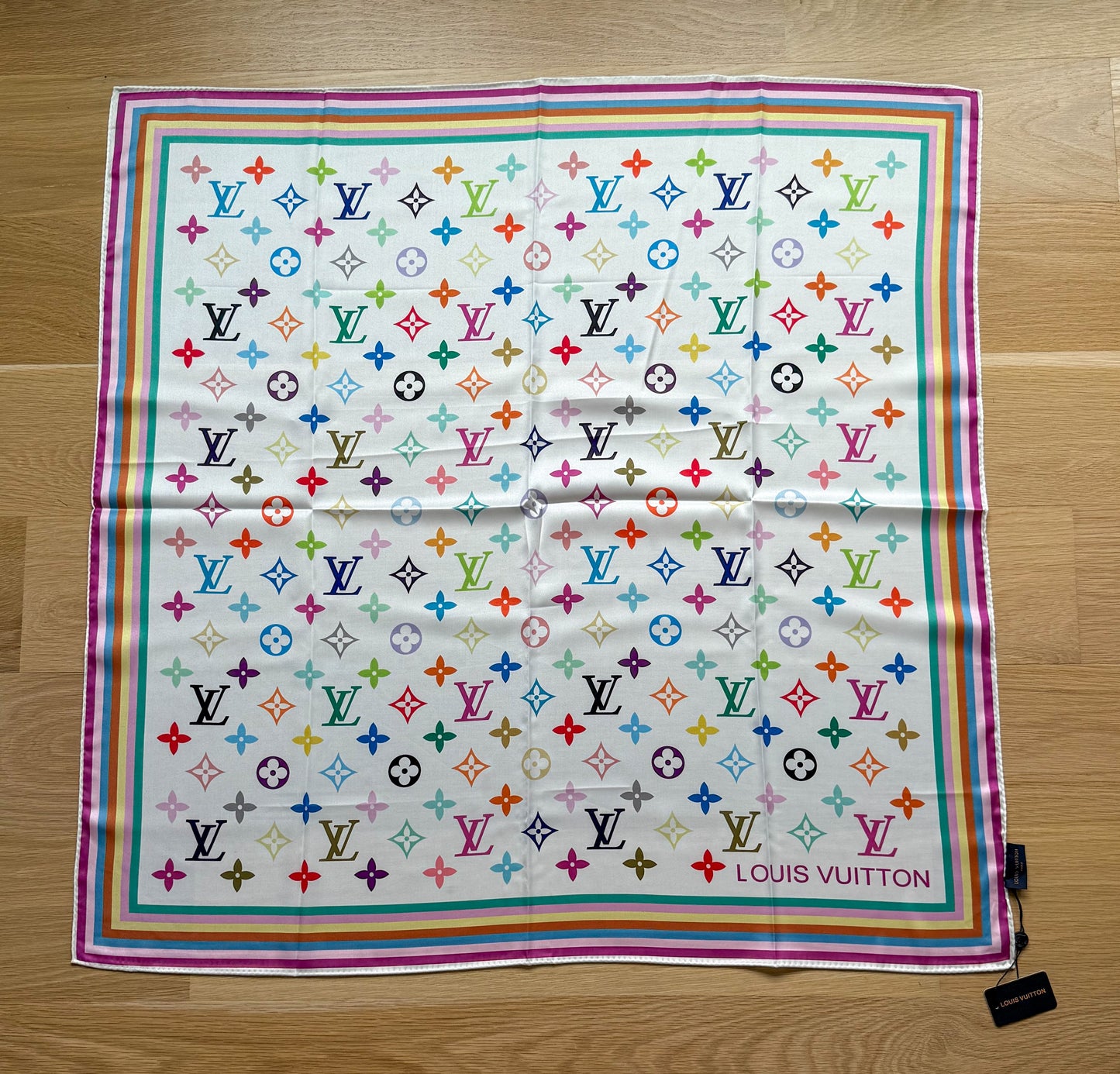 Designer LV & CC Silk Scarf Shawl Tapestry