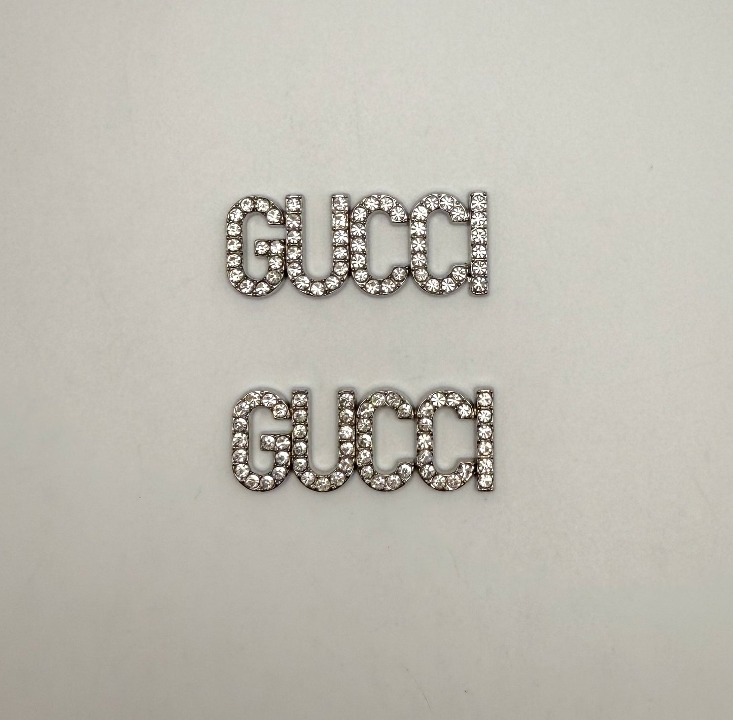 Silver Gucci or Dior Designer Metal DIY Charms
