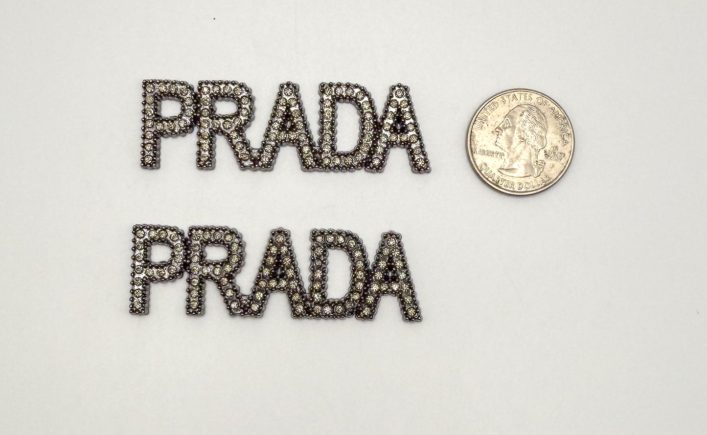 Big Prada Black Metal & Rhinestone DIY Charm
