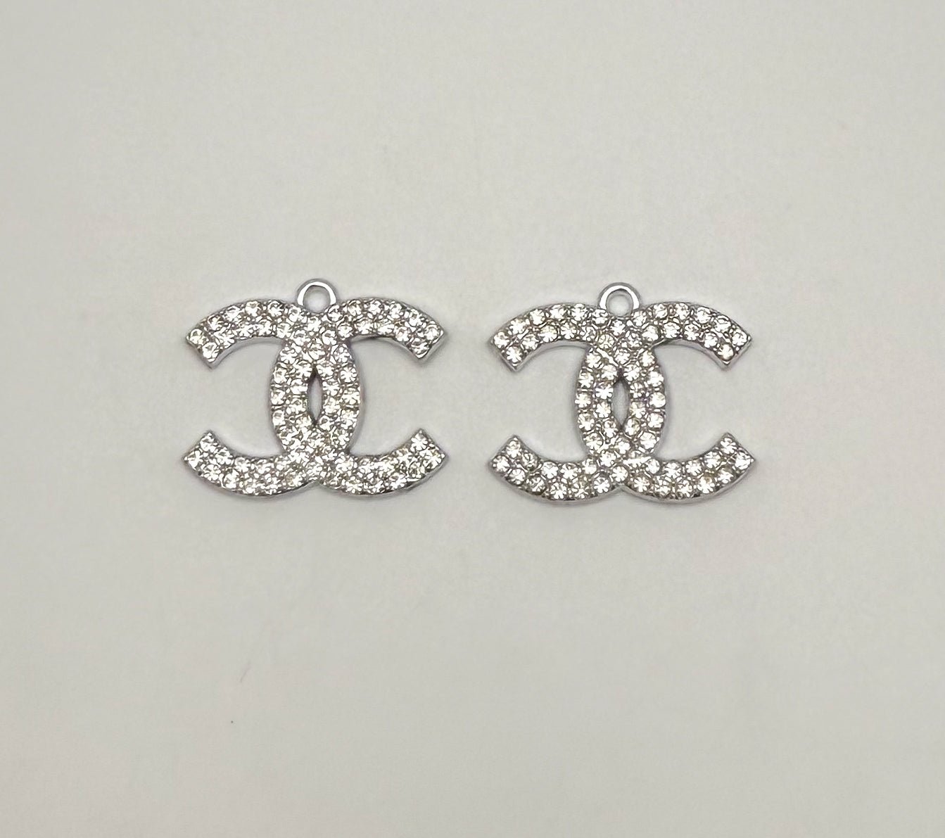 Big Gold & Silver CC Designer DIY Charm Pendants