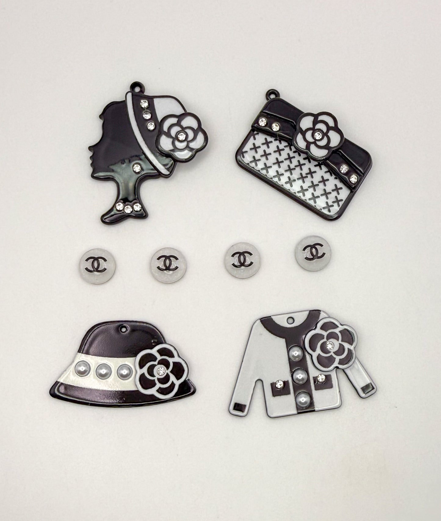 Acrylic CC Designer Inspired DIY Charms