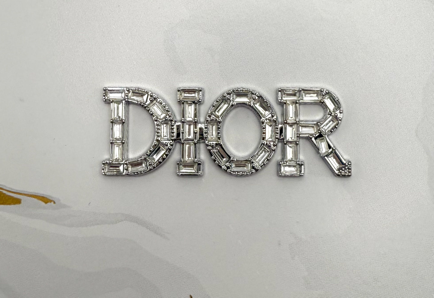 Silver Big Size Crystal Clear YSL & Dior DIY Metal Charms