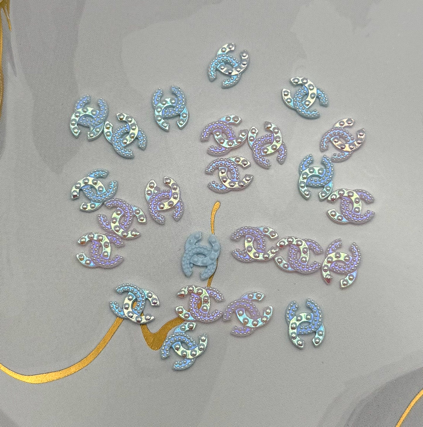 Mixed Color CC Acrylic DIY Nail Charms