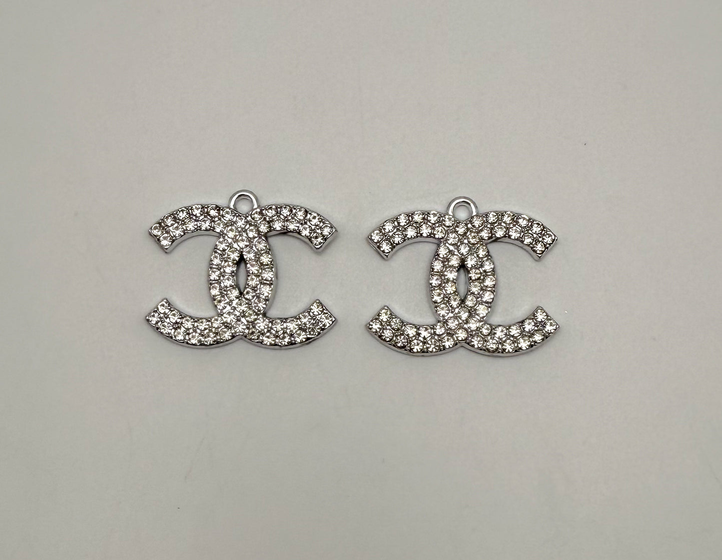 Big Gold & Silver CC Designer DIY Charm Pendants