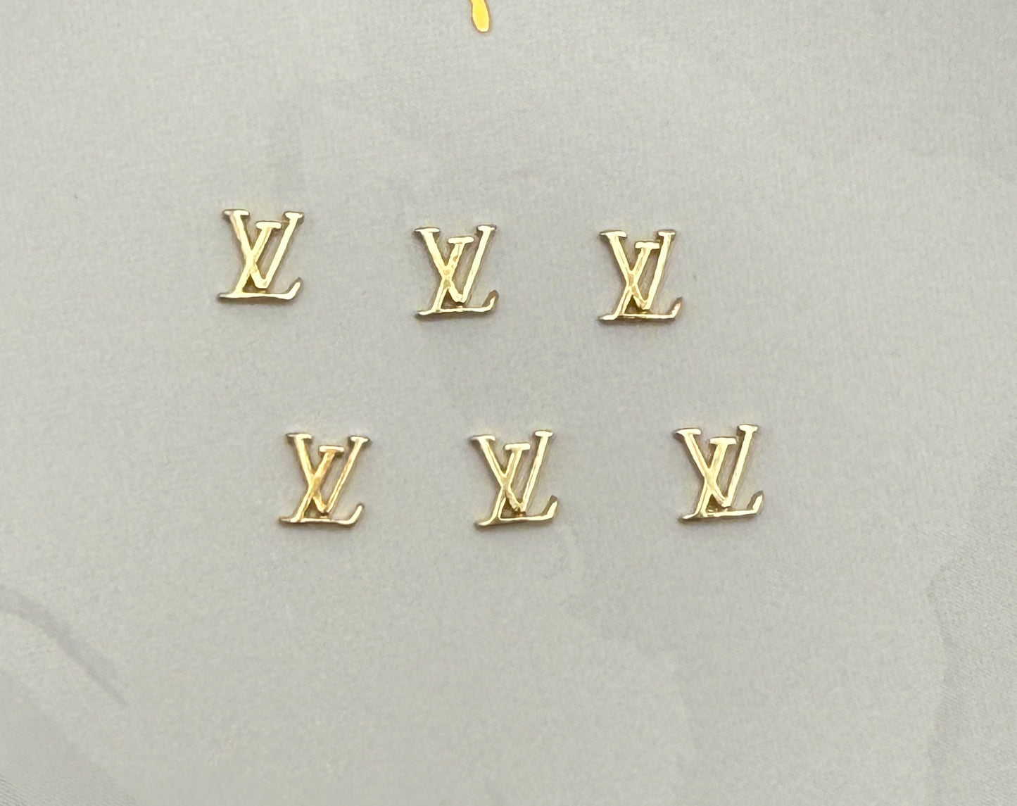 Gold Designer Mini Metal DIY Nail Charm
