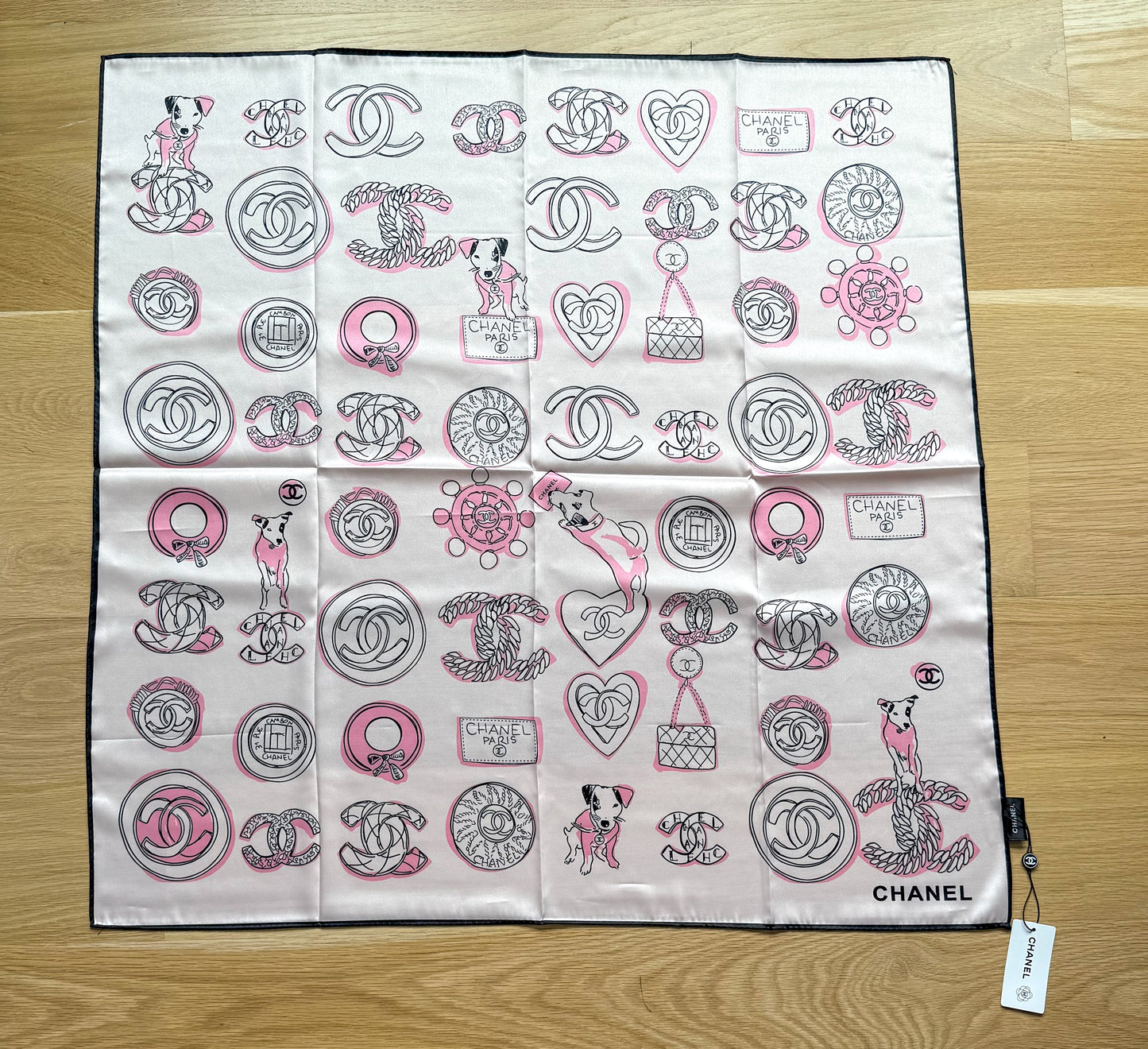 Designer LV & CC Silk Scarf Shawl Tapestry