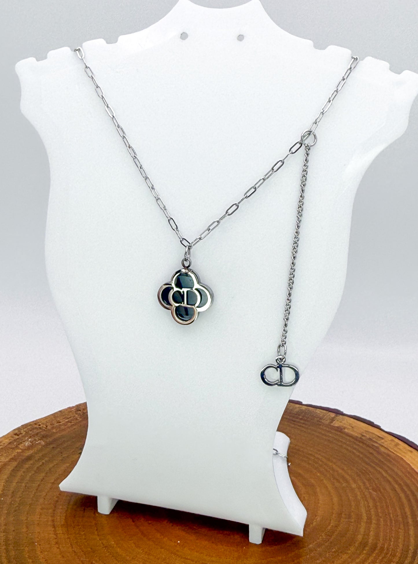 Silver CD Unique Necklace