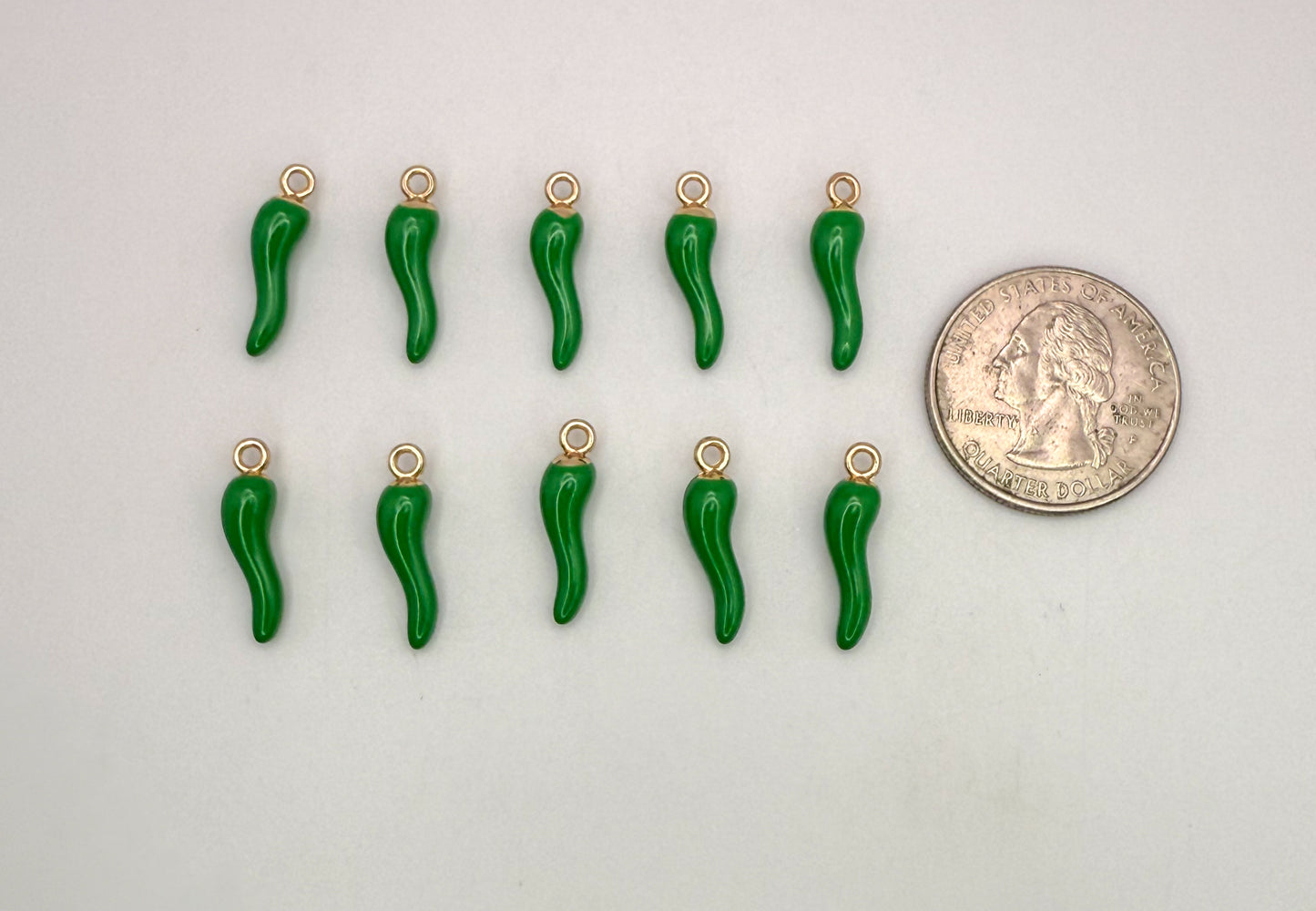 Green Chili Pepper DIY Charms