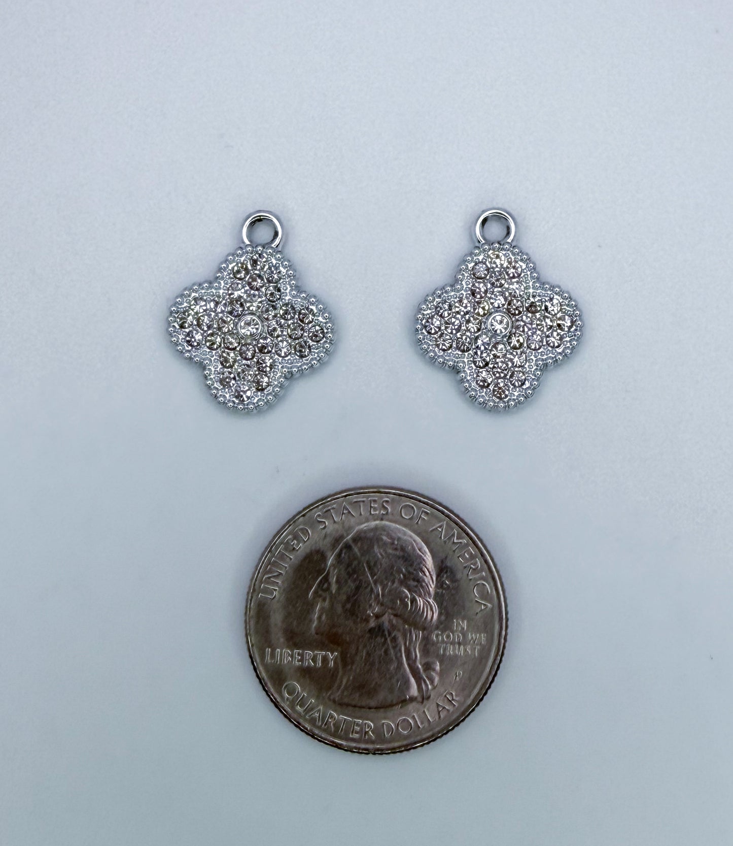 LV Bling Clover Charms (Gold & Silver)