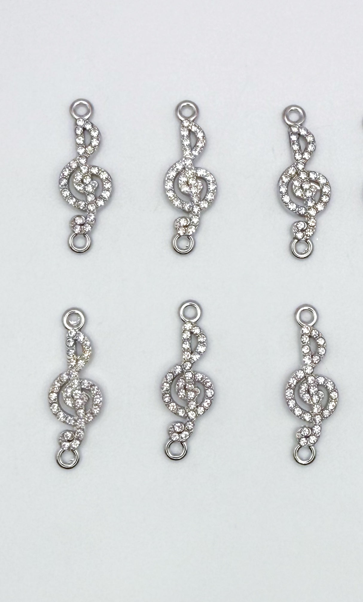 Silver Bling Music Note DIY Charms