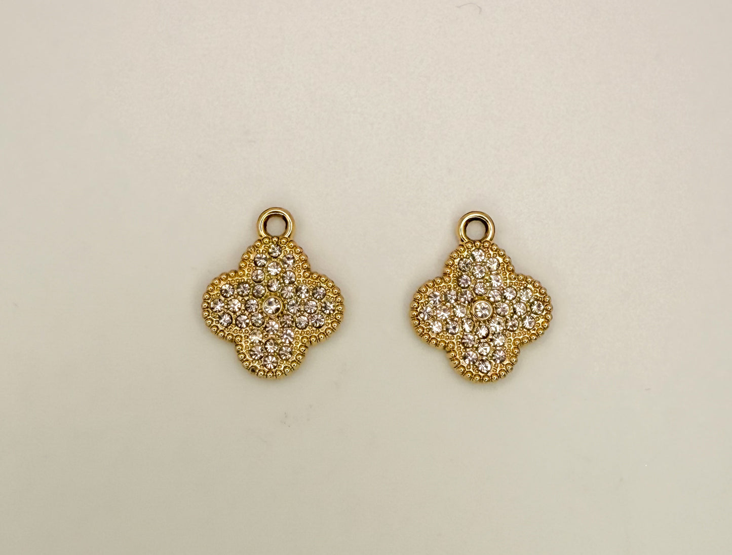 LV Bling Clover Charms (Gold & Silver)