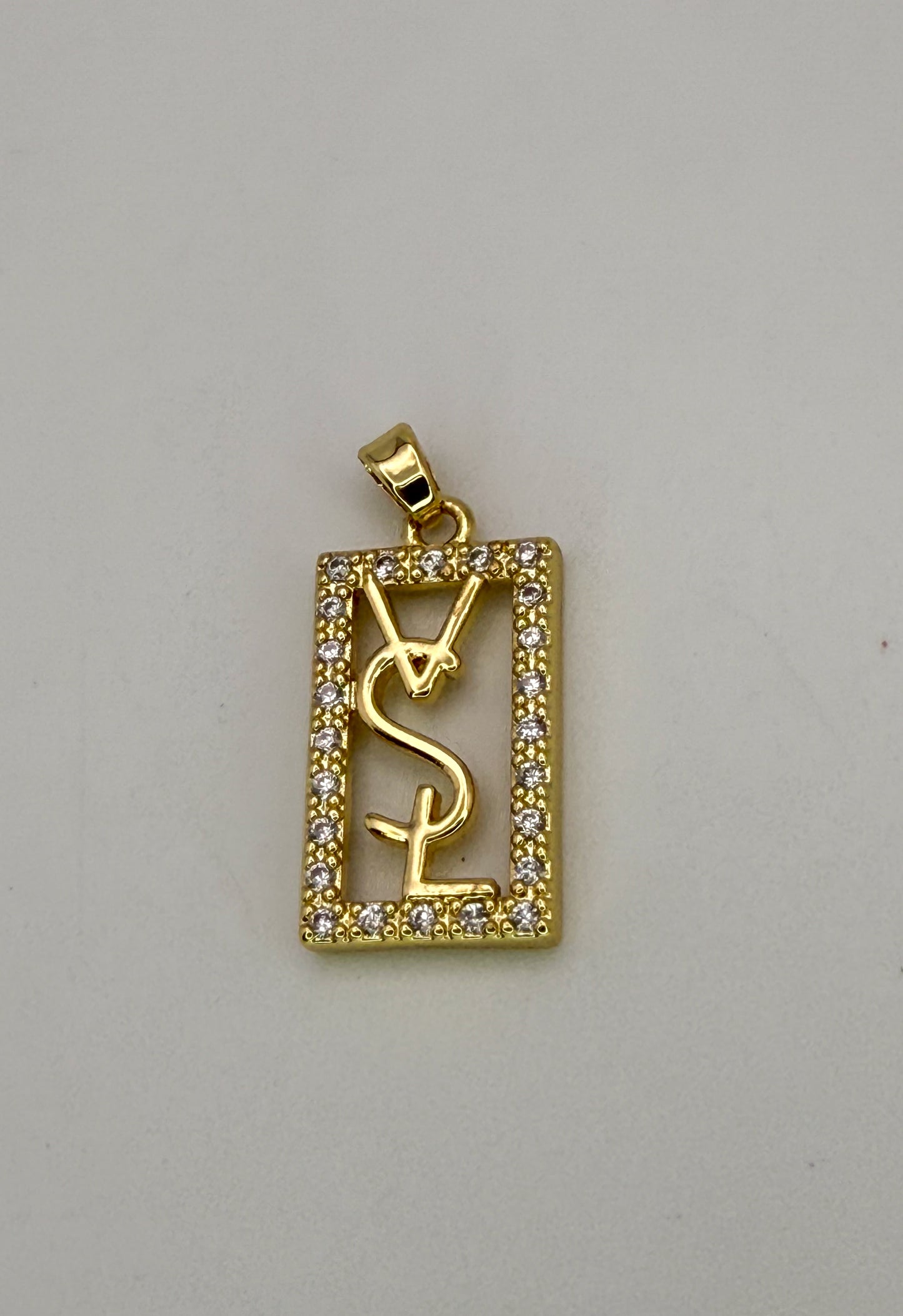 High Quality YSL Designer Gold DIY Charm Pendant