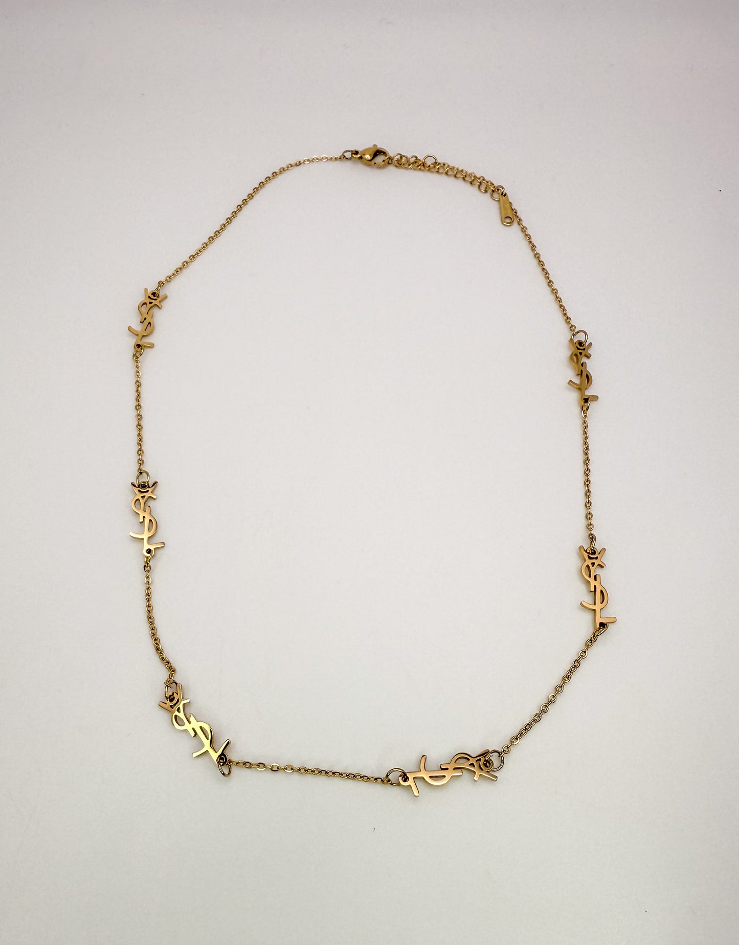 Gold YSL Designer Statement Necklace