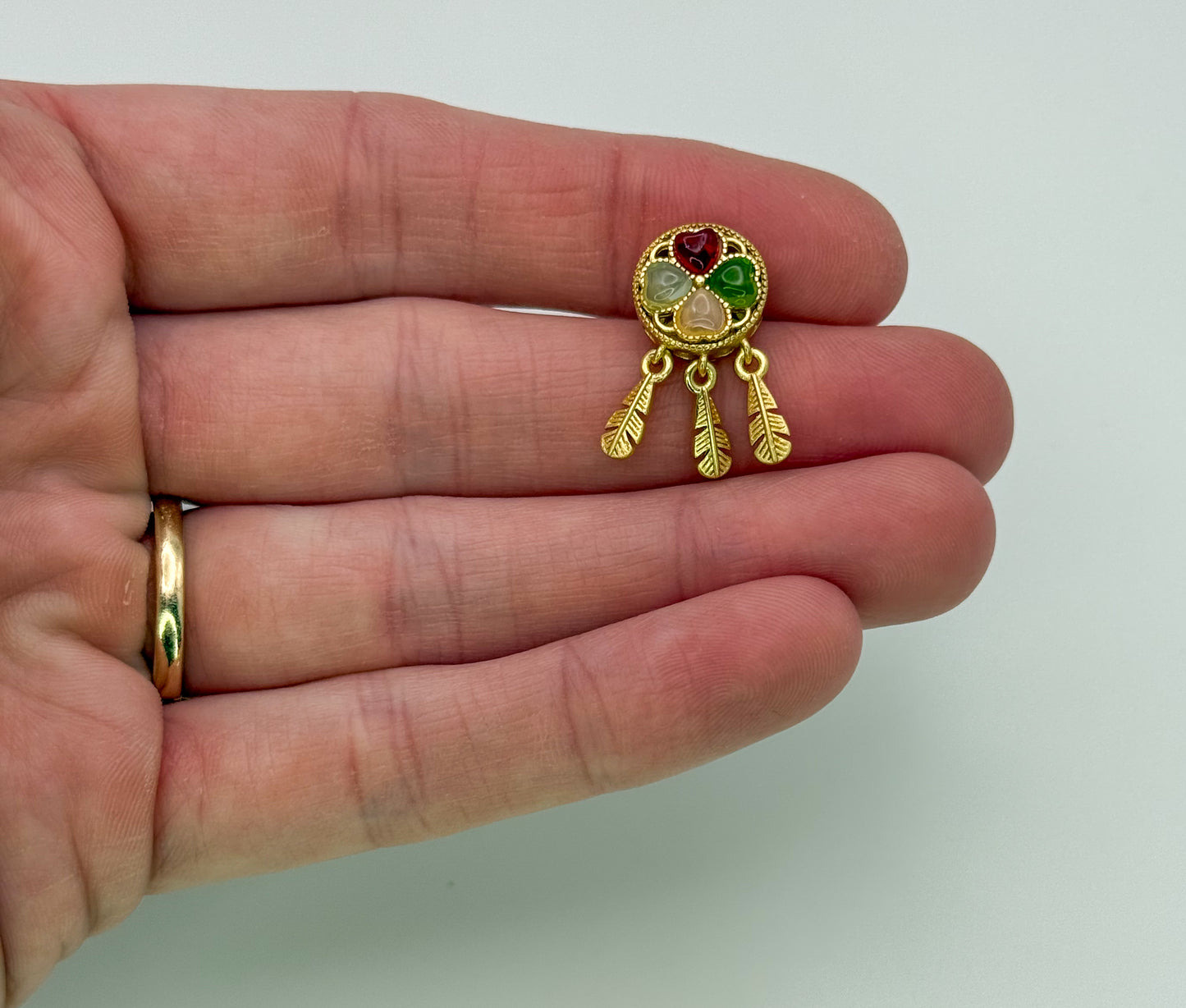 Gold Dreamcatcher DIY Spacer Charm
