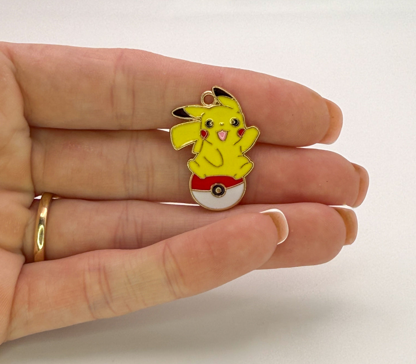 Pika on Pokémon Ball DIY Charms