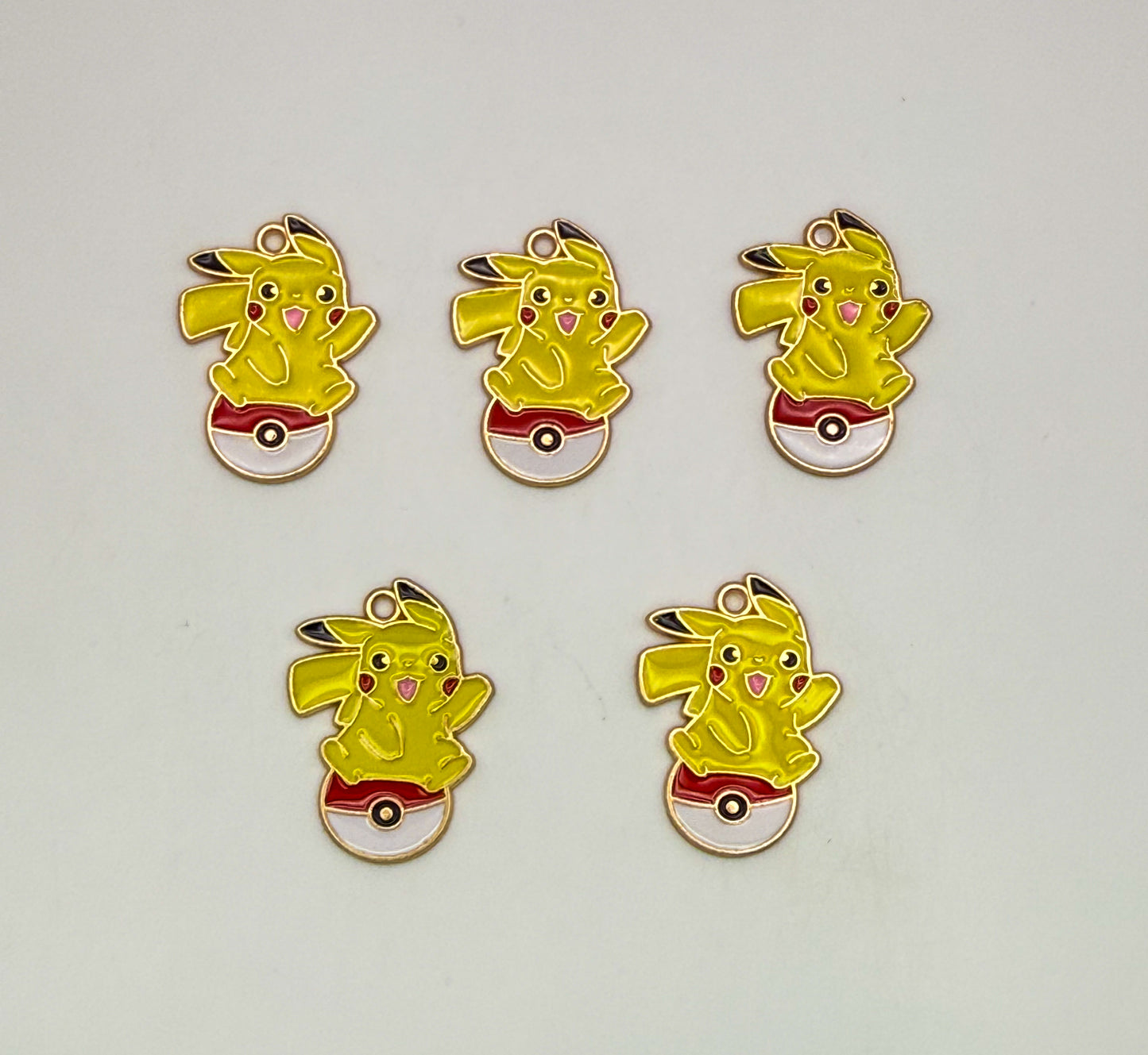 Pika on Pokémon Ball DIY Charms