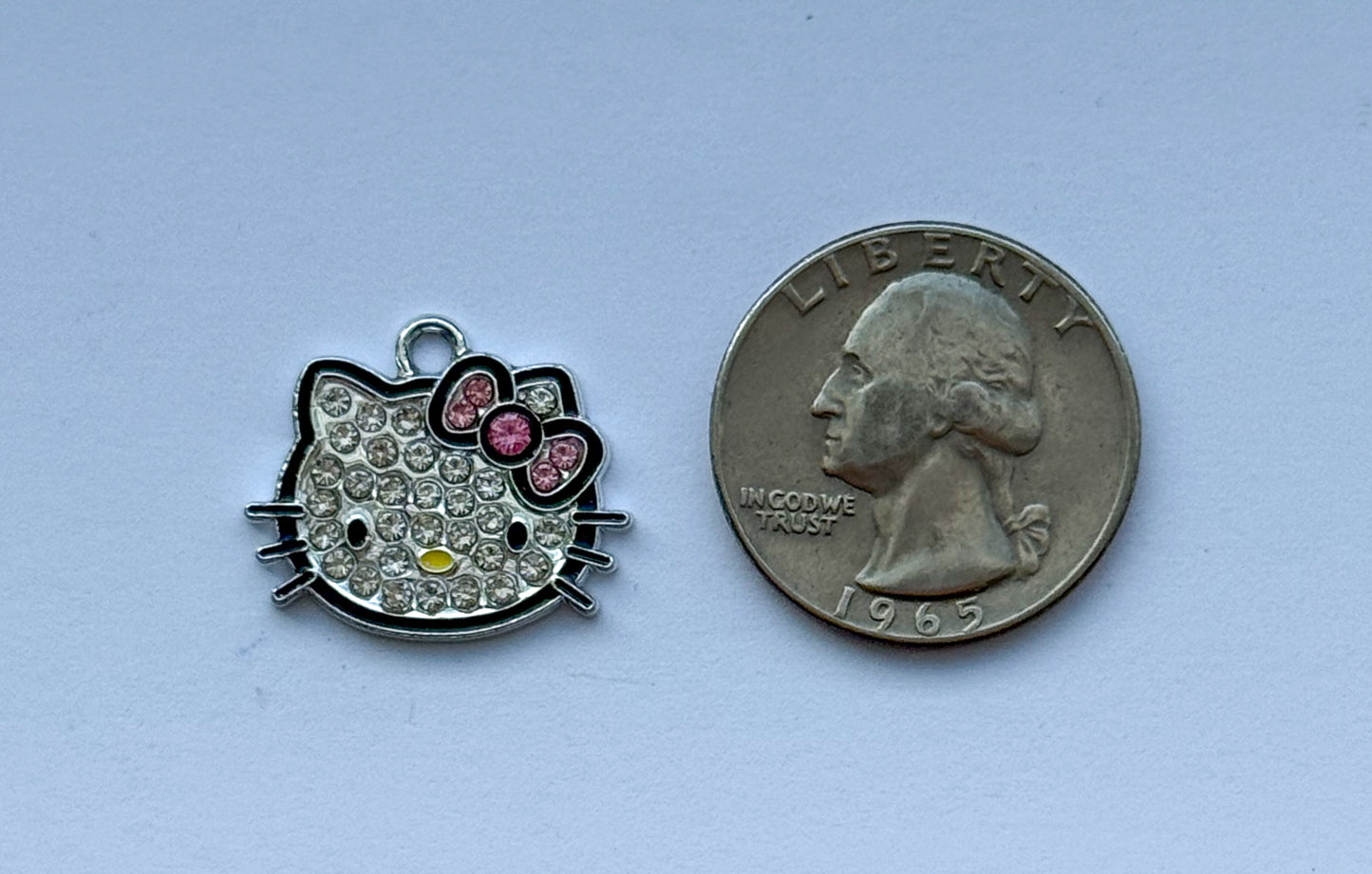 Hkitty Silver Sparkly DIY Metal Charms