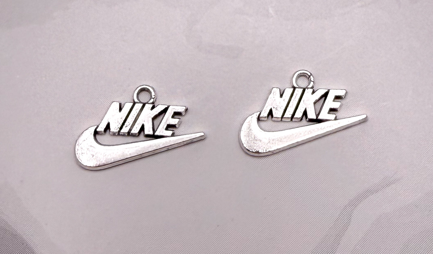 NEW Silver Nike DIY Metal Charms