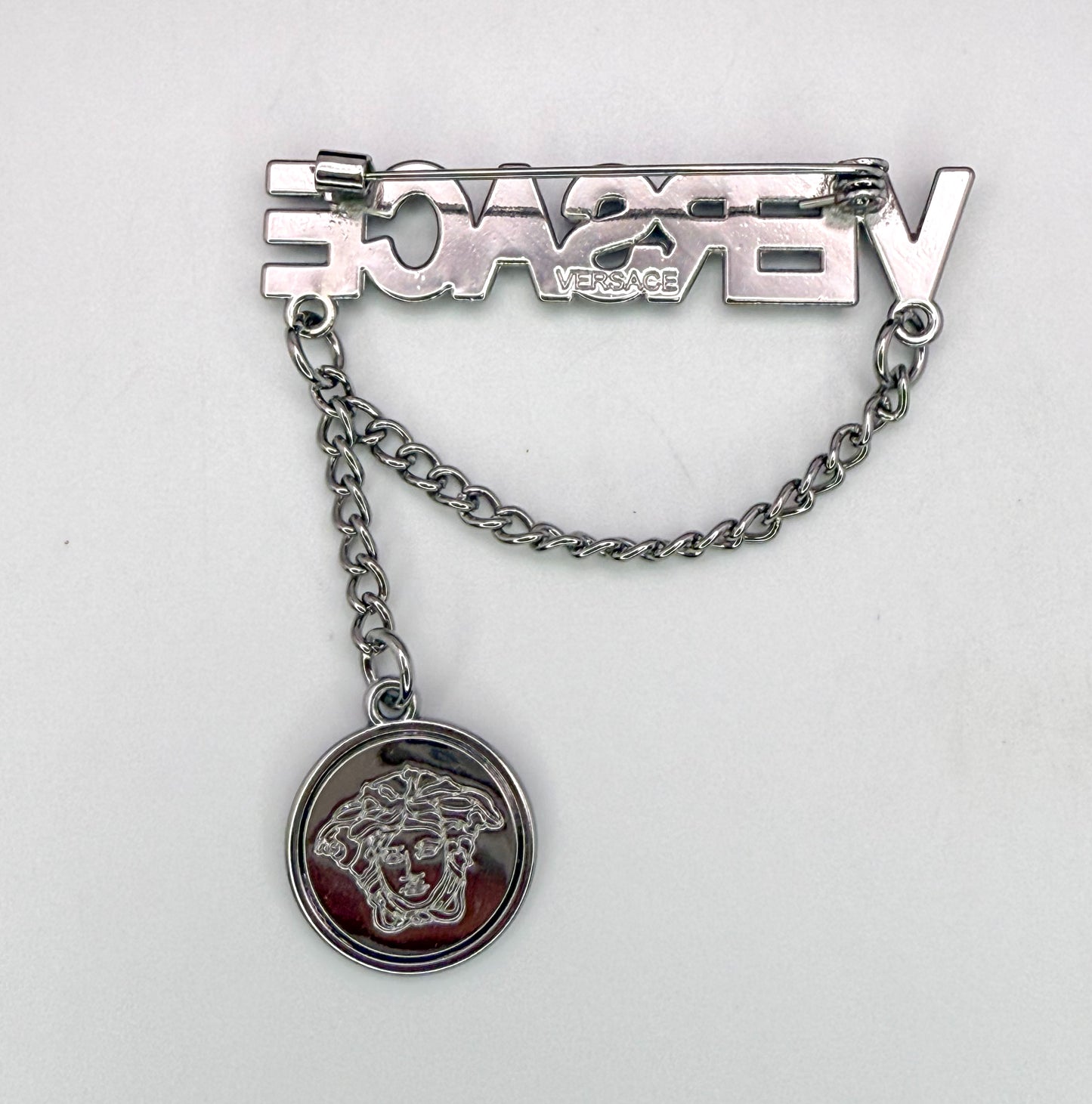 Silver Versace Brooch