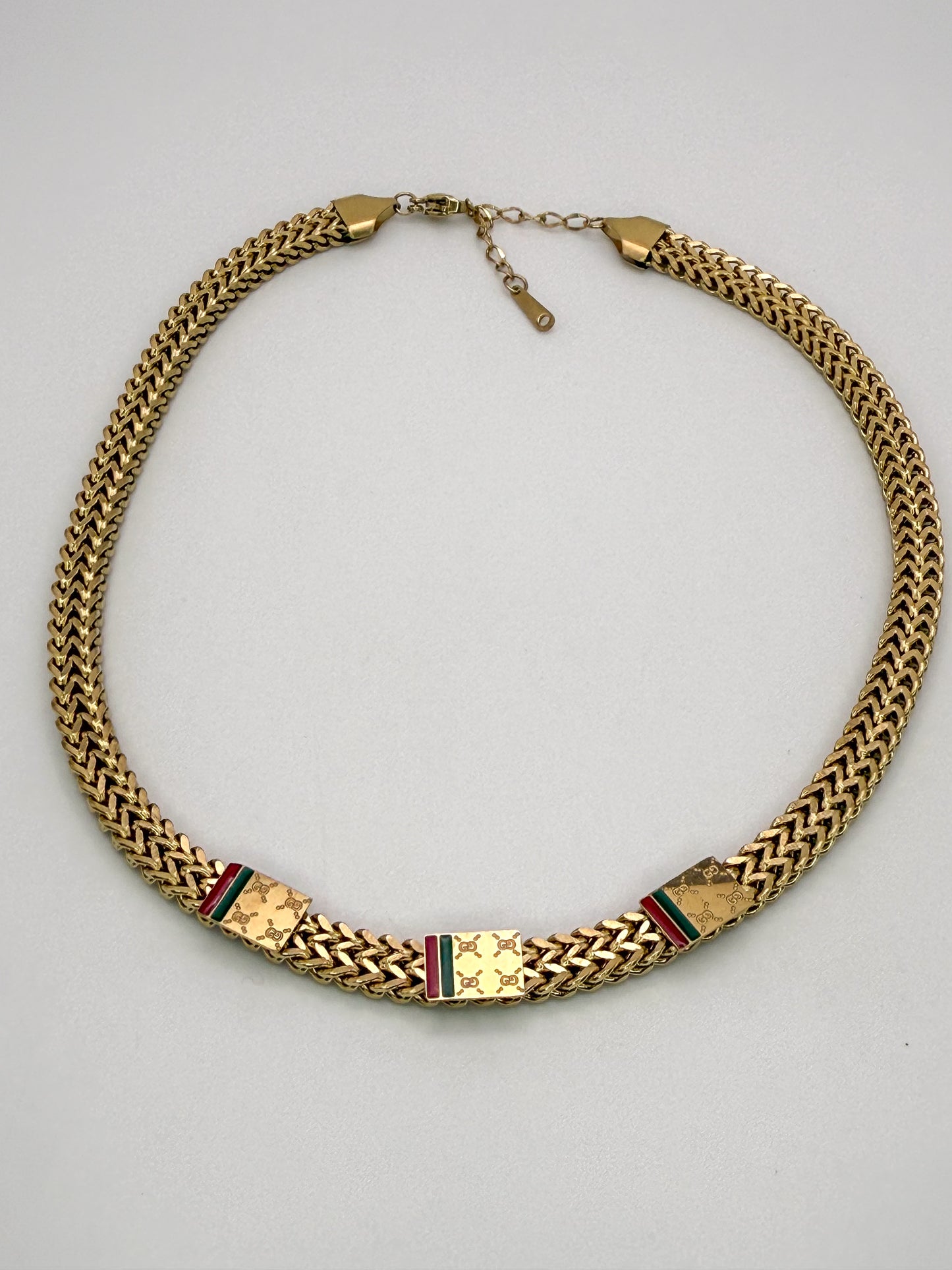 Gold Gucci Designer Adjustable Necklace