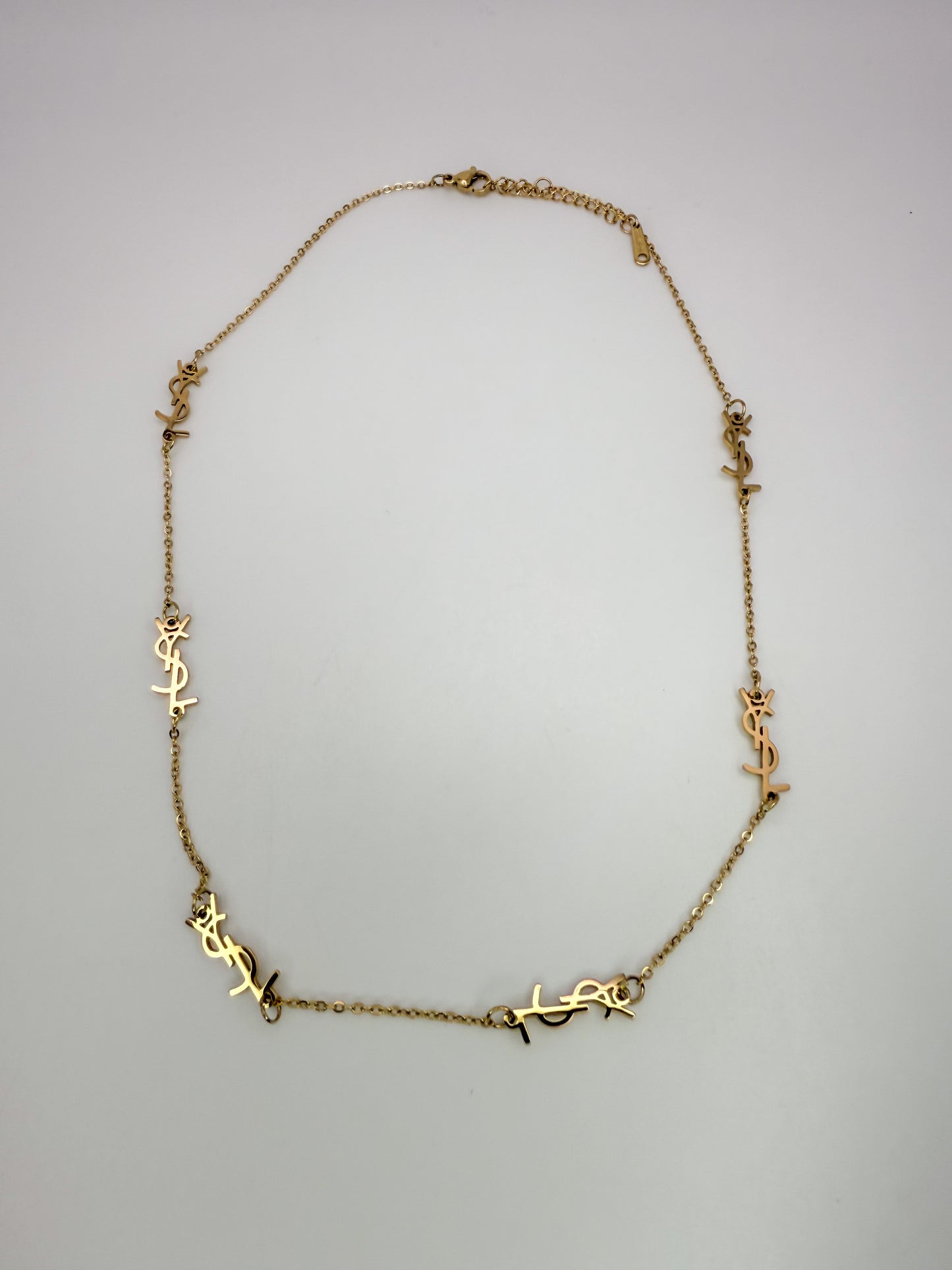 Gold YSL Designer Statement Necklace