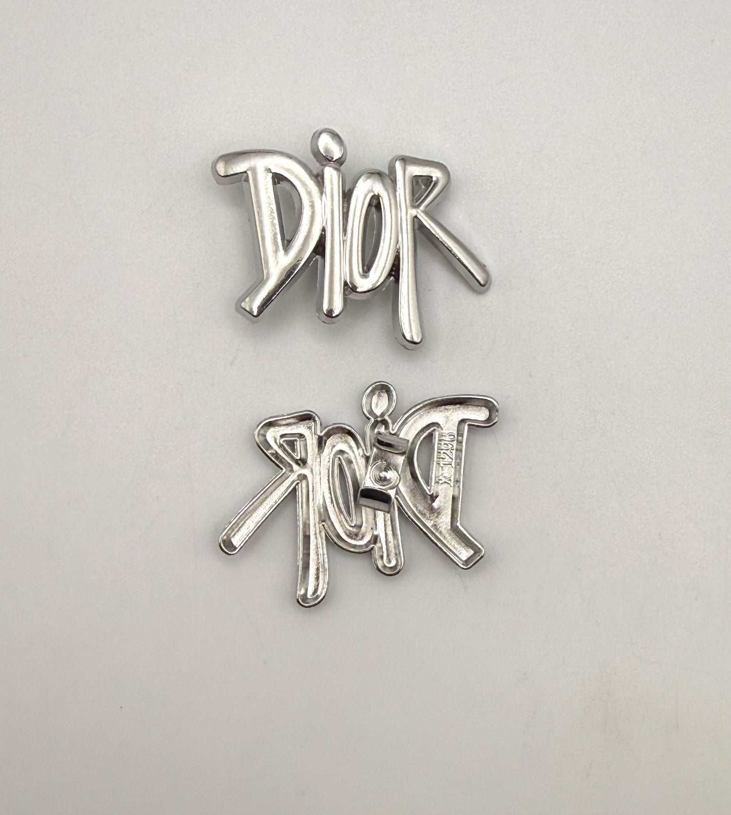 Silver Gucci or Dior Designer Metal DIY Charms