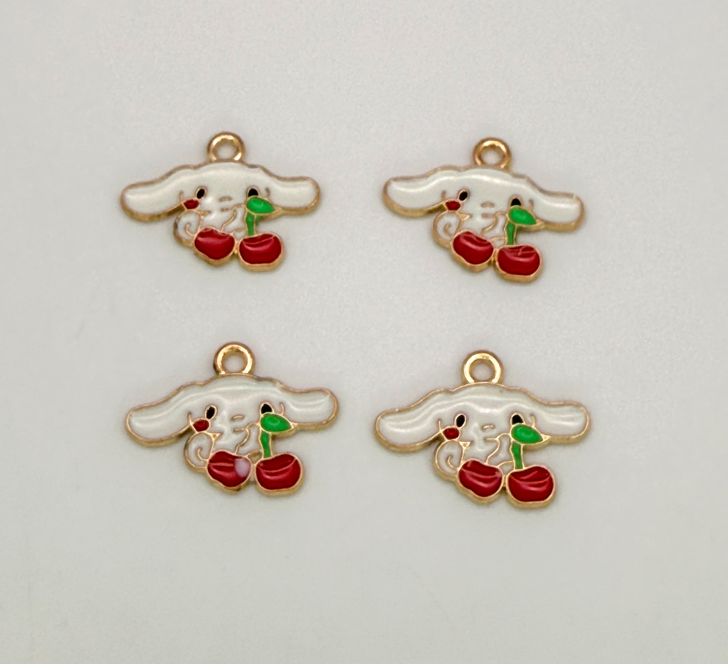 Sanrio’s Cinnamon Roll with Cherries DIY Gold Metal Charms