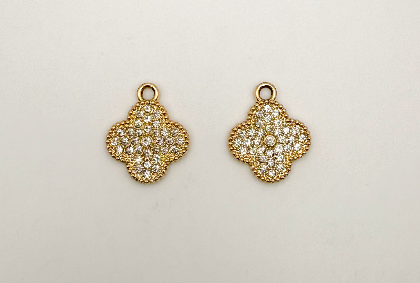 LV Bling Clover Charms (Gold & Silver)