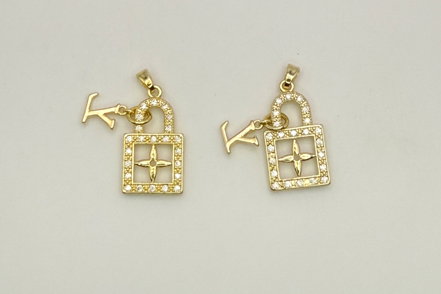 High Quality LV Designer Lock DIY Charm Pendant