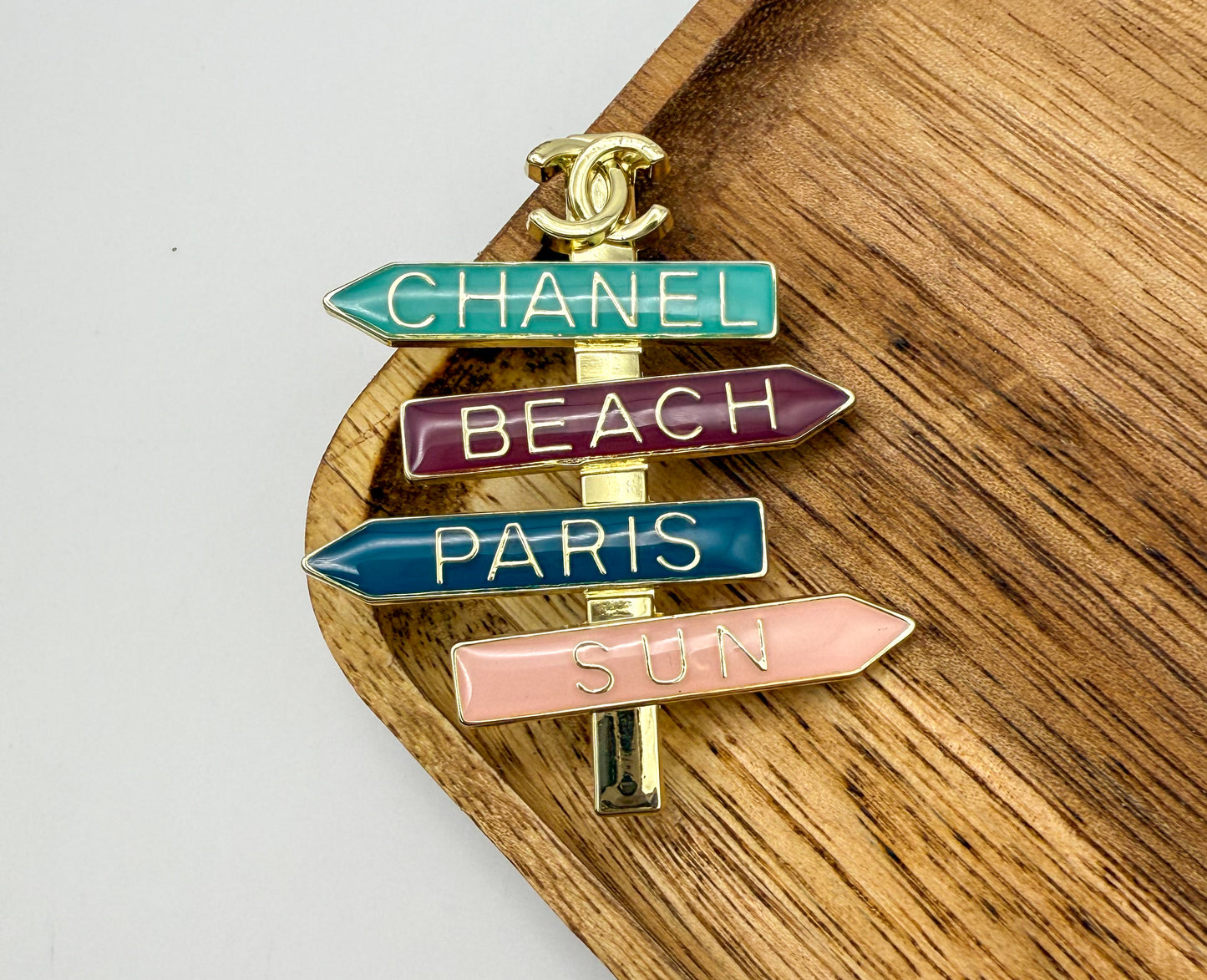 CC Beach Paris Sun Colorful Brooch