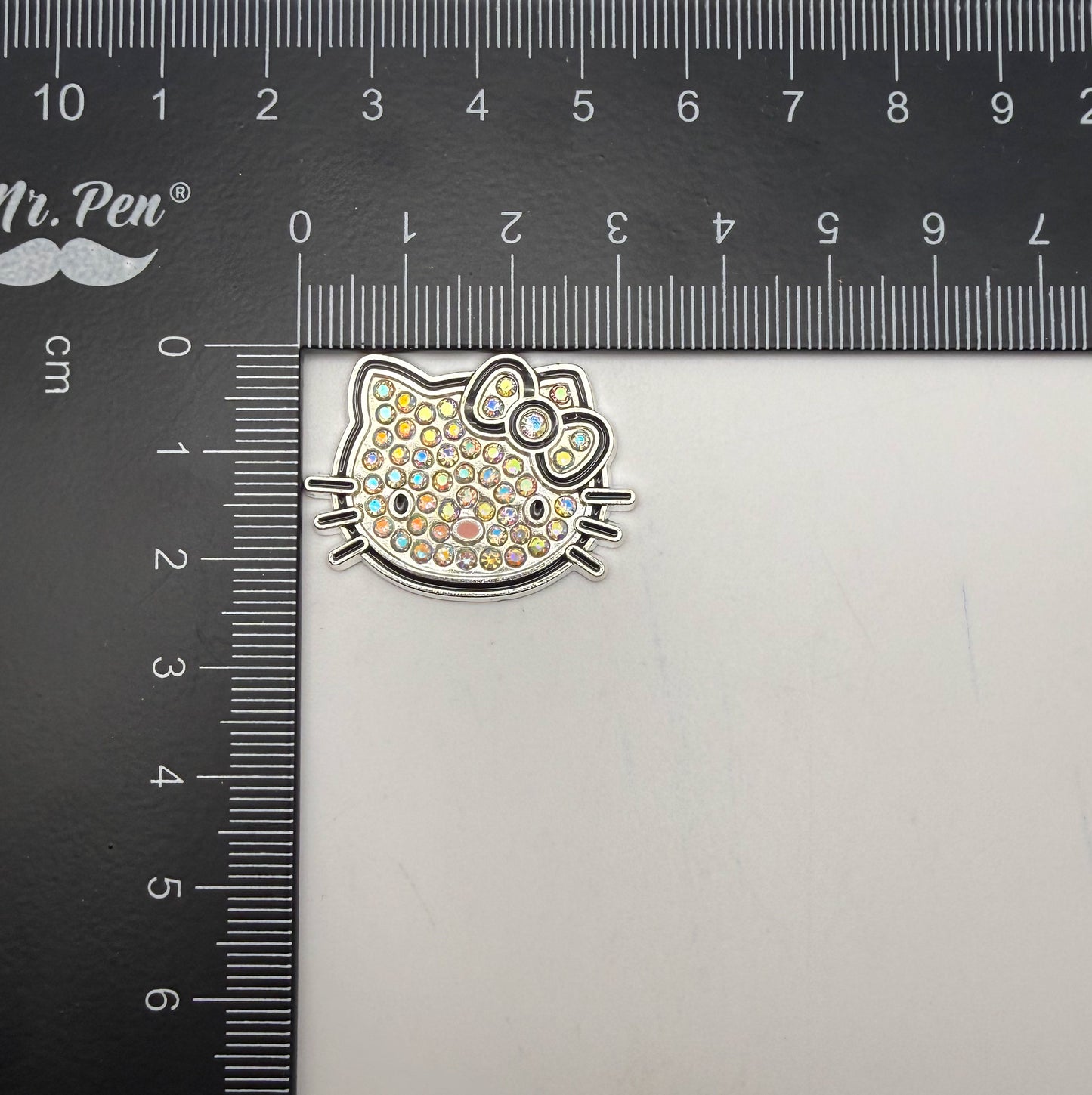 Silver Hello Kitty Head Metal DIY Charm