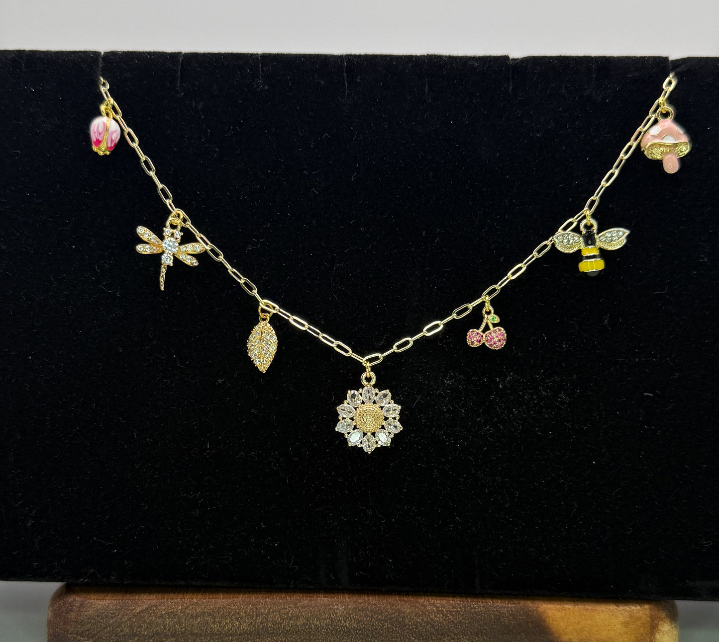 For the Love of Summer Gold Charm Necklace