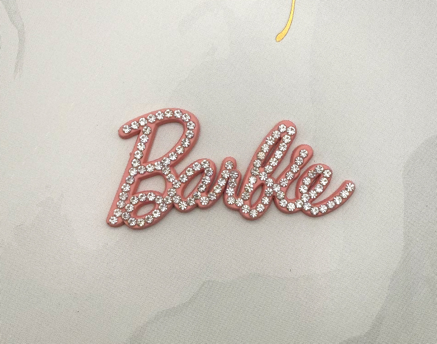 Pink Barbie DIY Metal Charm
