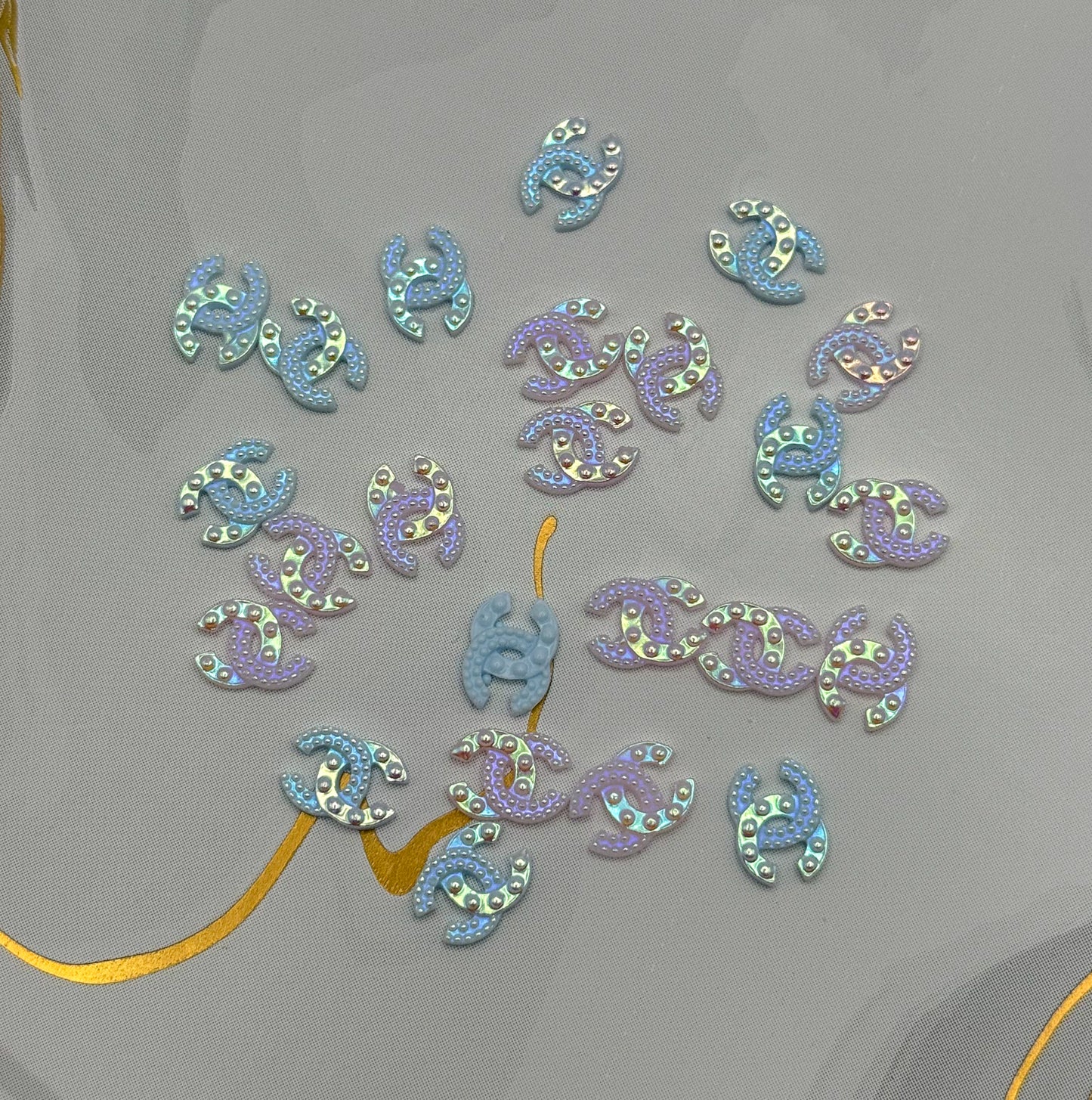Mixed Color CC Acrylic DIY Nail Charms
