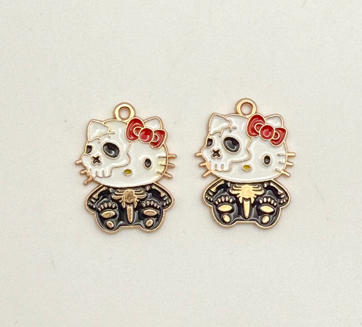 Halloween Hello Kitty Gold DIY Charms