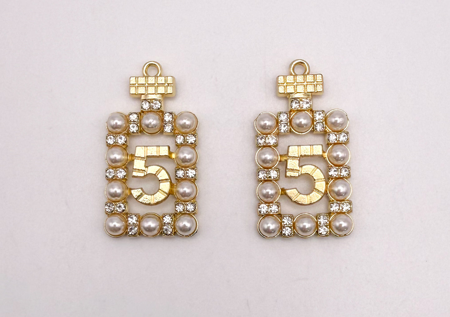 No. 5 CC Inspired Gold Metal Charms