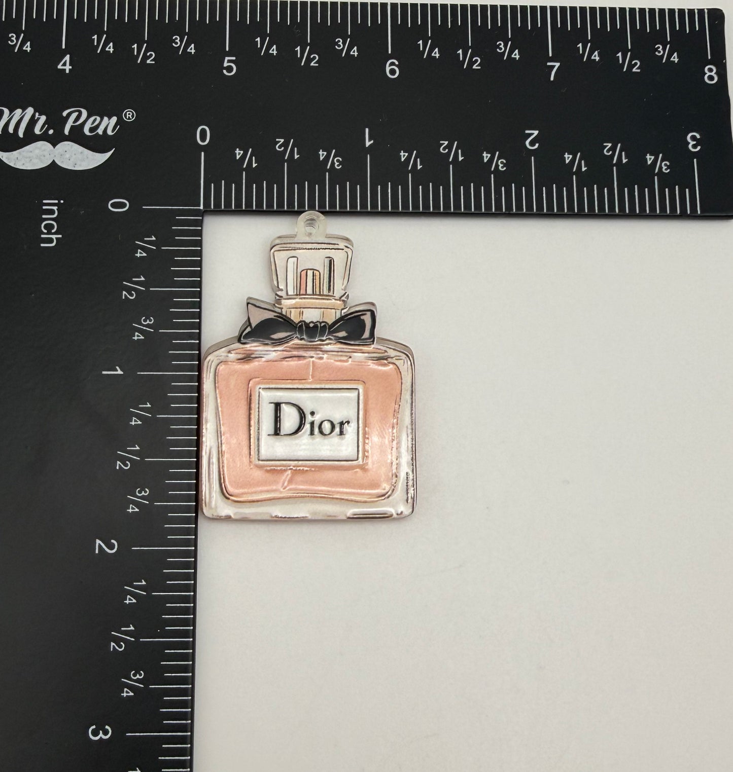 NEW Special Designer Perfume Bottle & Circle Acrylic DIY Charms Keychain