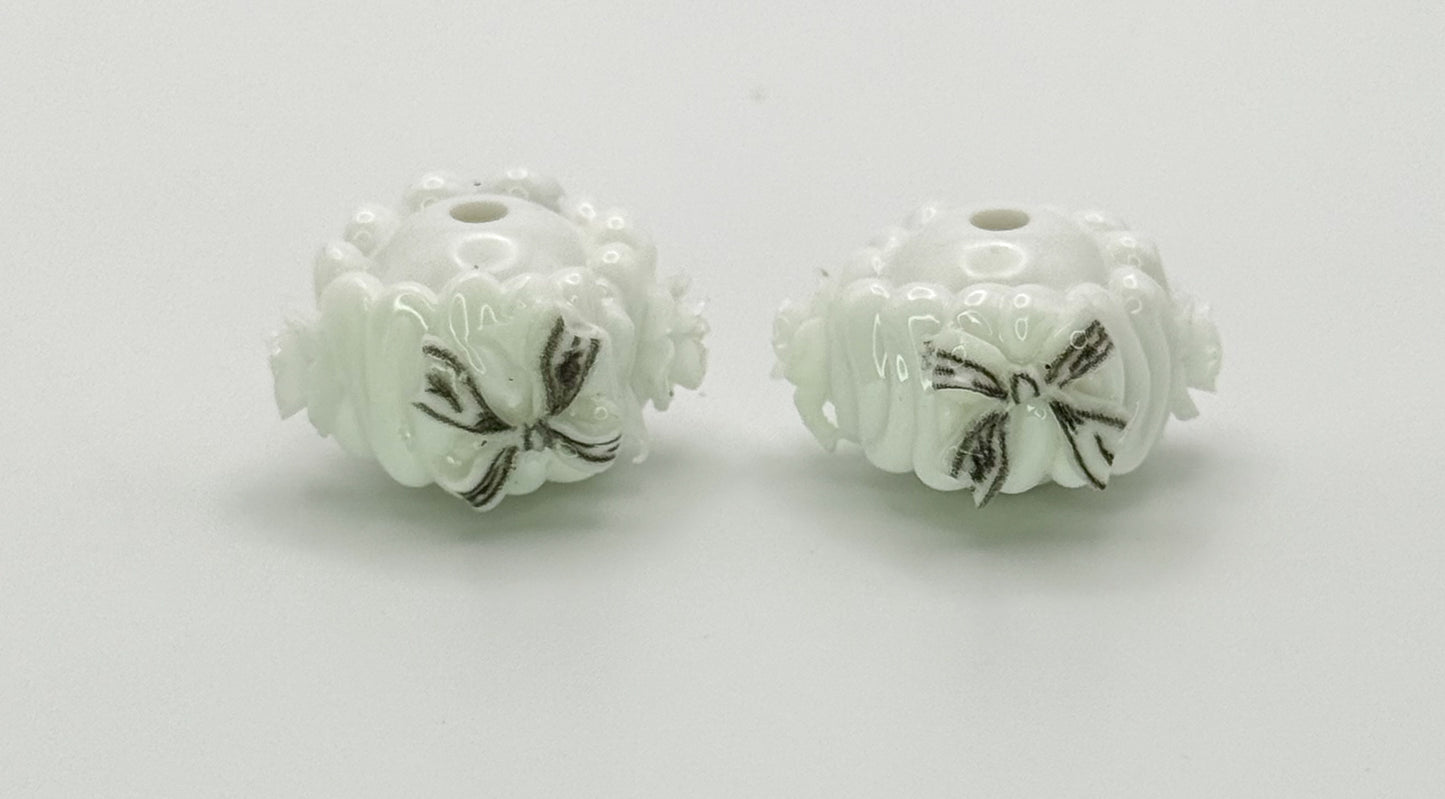 CC Designer Acrylic Hand Painted DIY Pen Beads