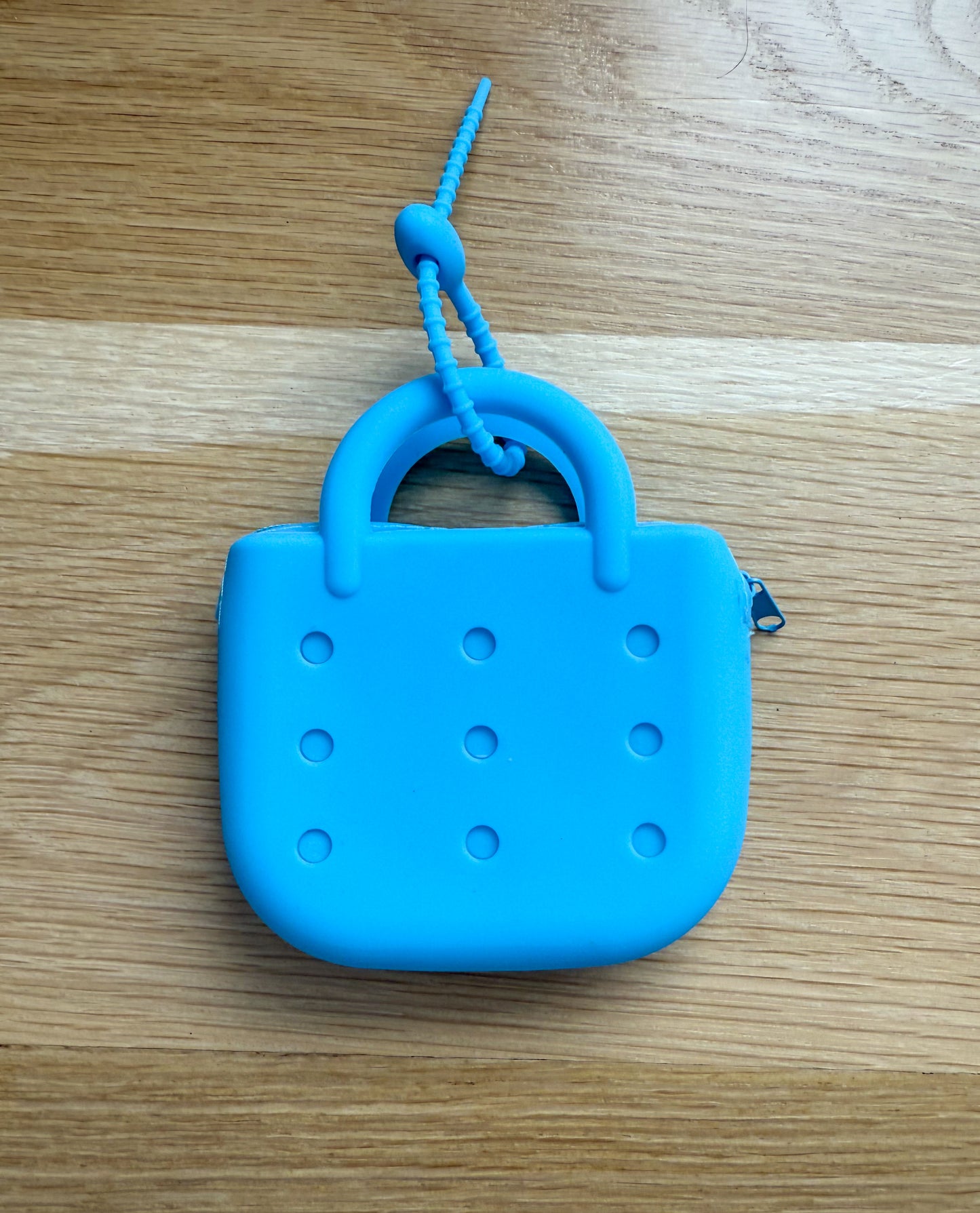 Silicone PopSocket Zippered Mini Keychain Purse