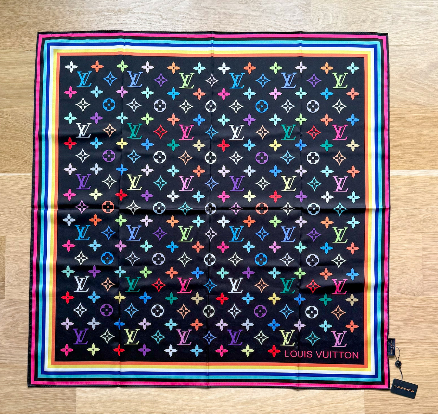 Designer LV & CC Silk Scarf Shawl Tapestry