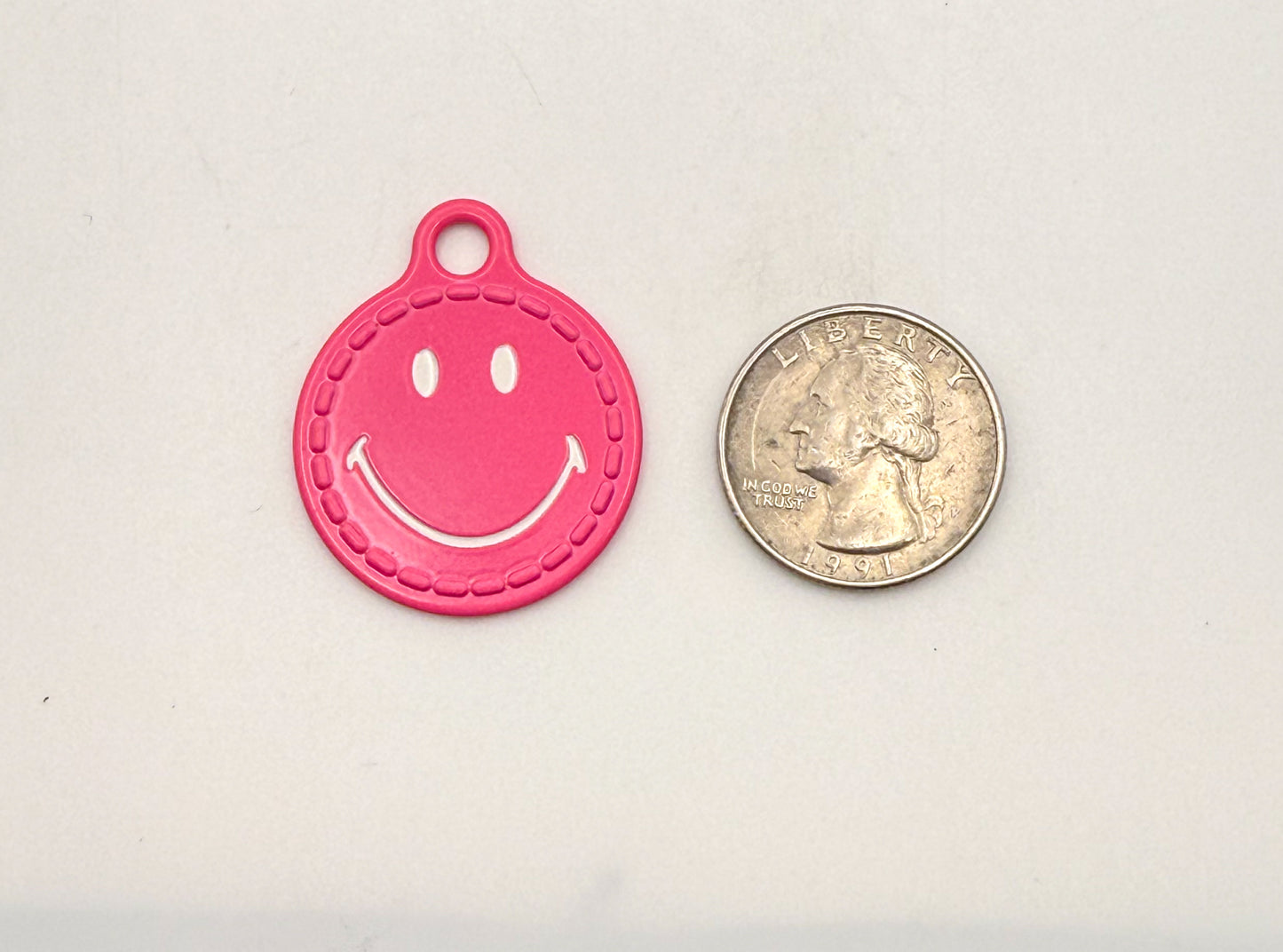 Metal Smiley Face DIY Charms