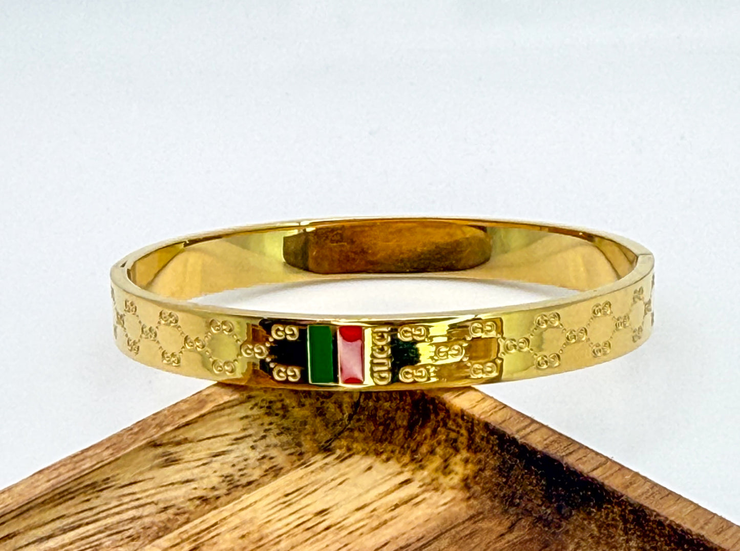 Gold Gucci Designer Bangle Bracelet