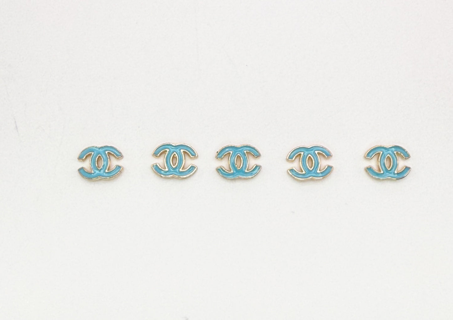Mini CC Designer Metal DIY Nail Charms