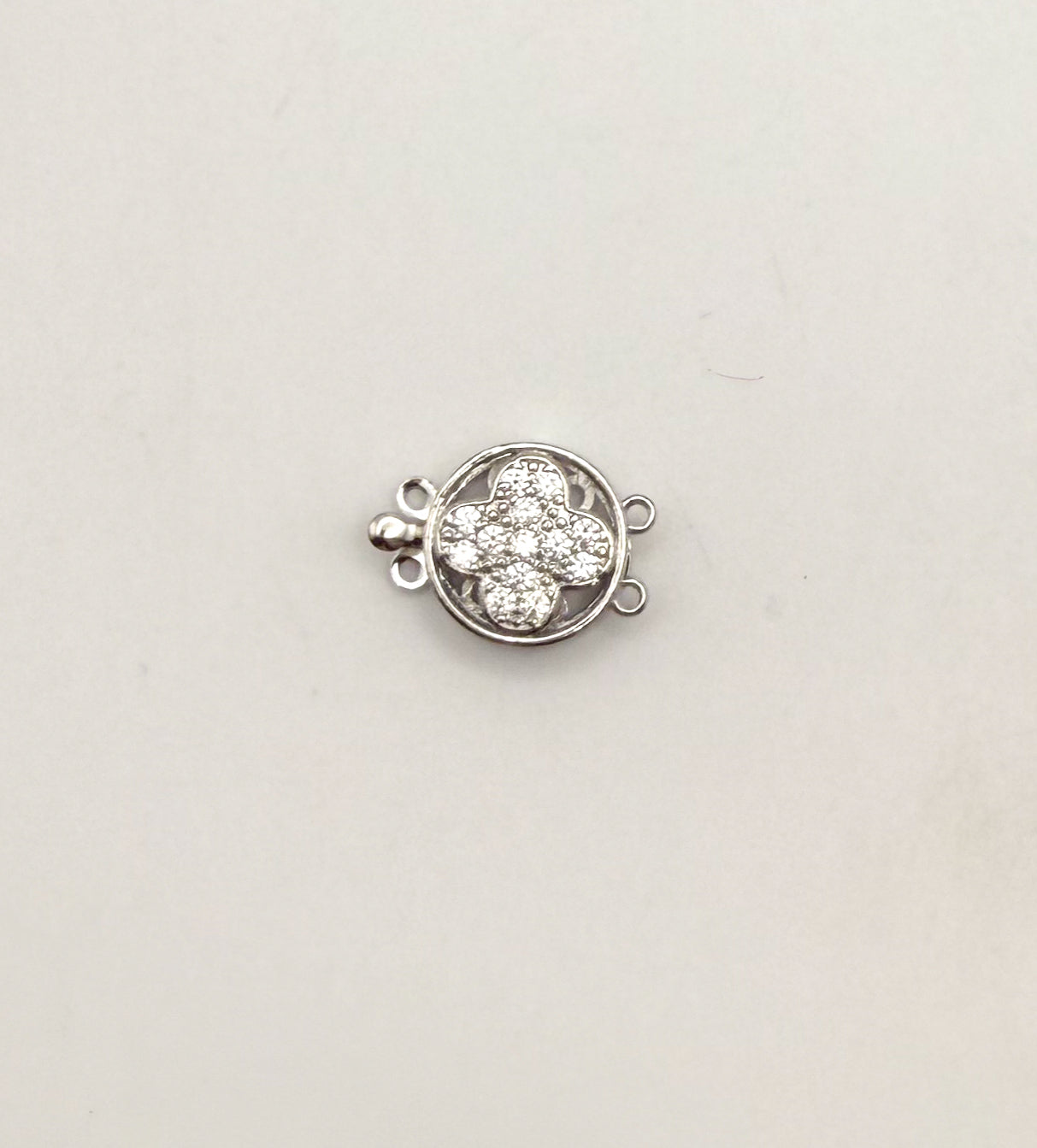 Gold & Silver Double Link Clover Closure Clasp for Jewelry Making