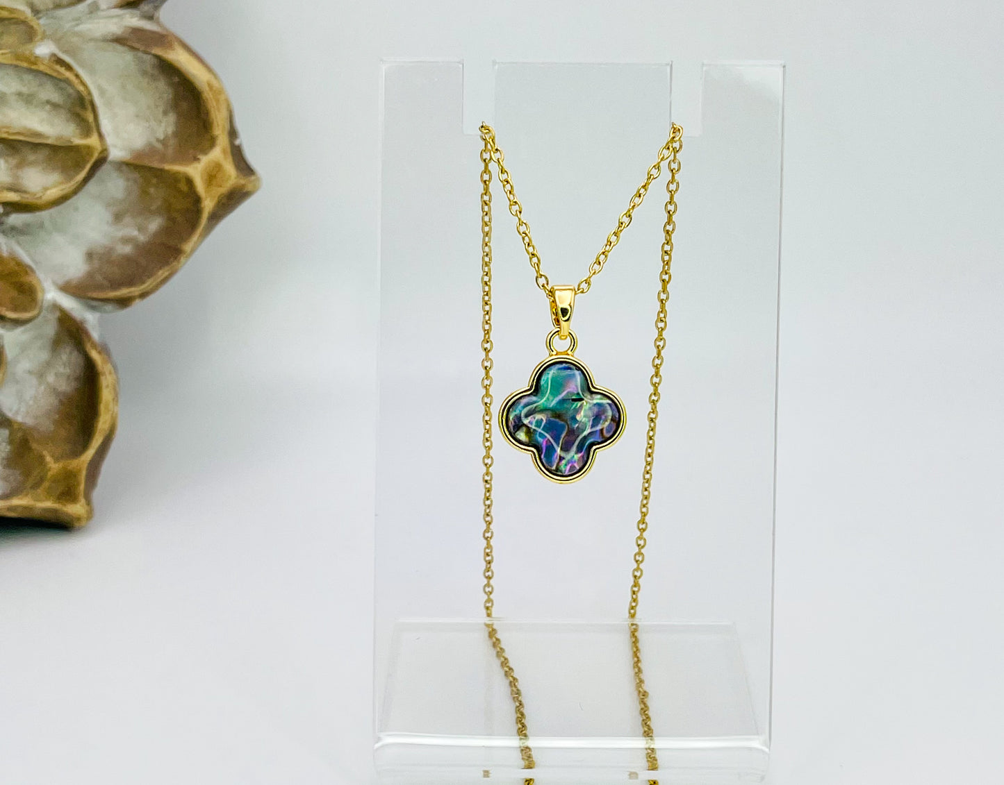LV Clover Gold or Silver Stainless Steel Necklace