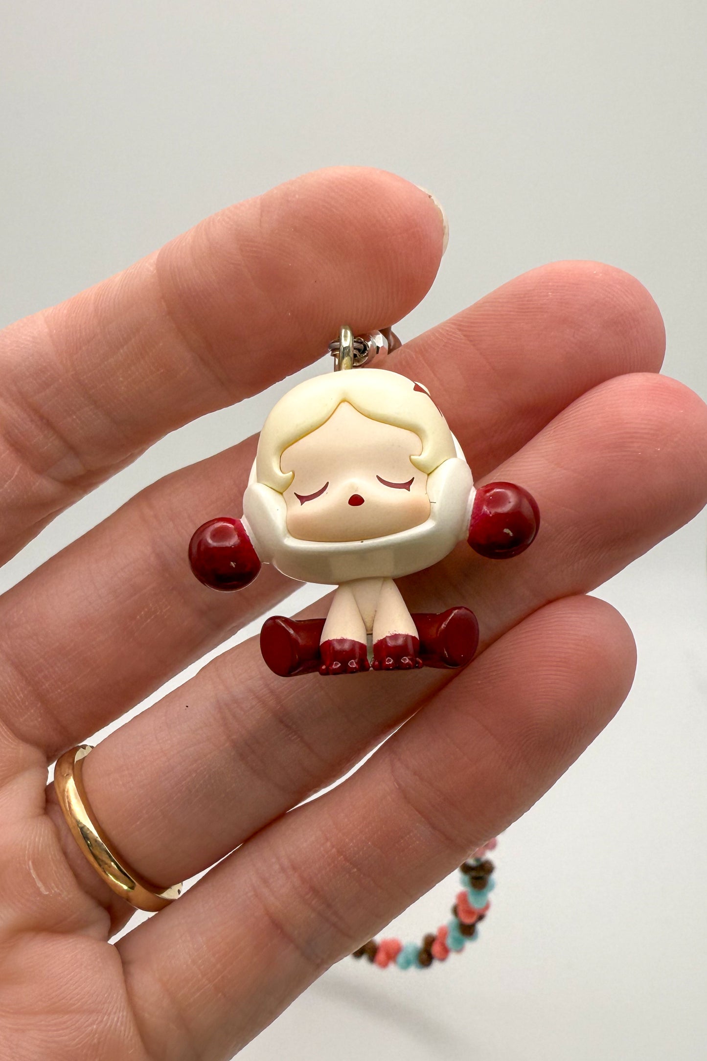 Popmart’s Skull Panda Bean Key Charm Phone Charm