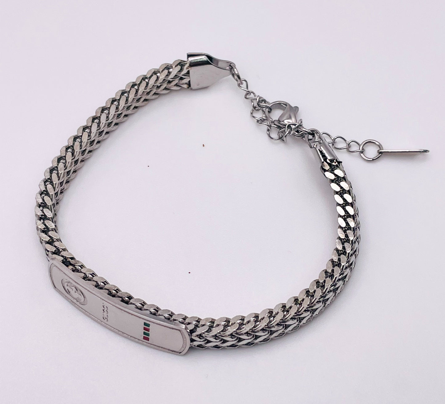 Gucci Stainless Steel Snake Chain Adjustable Bracelet