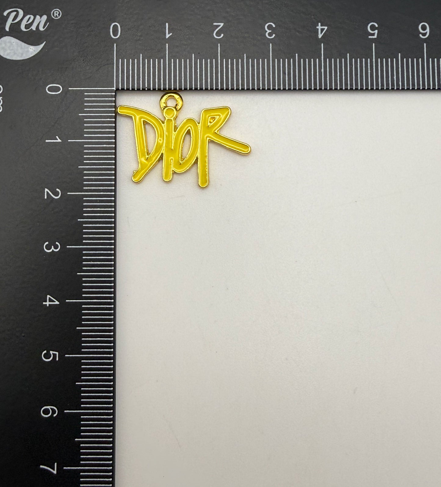 Colorful Enameled Dior Designer Metal Charms