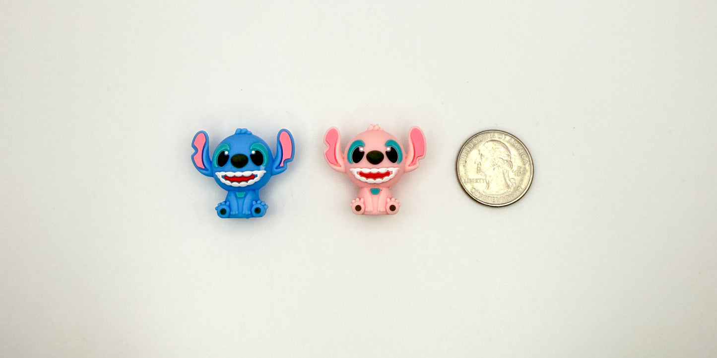 3D Stitch & Angel Silicone DIY Pen Focal Beads