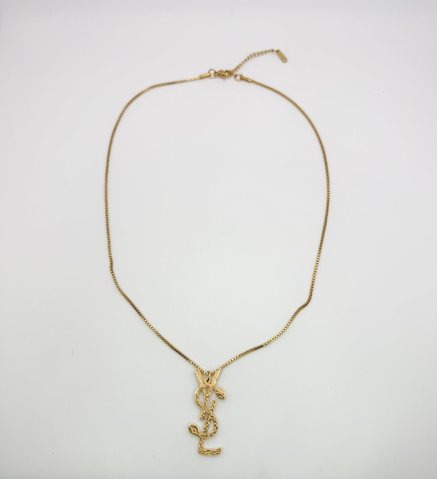 YSL Designer Gold Stainless Steel Necklace